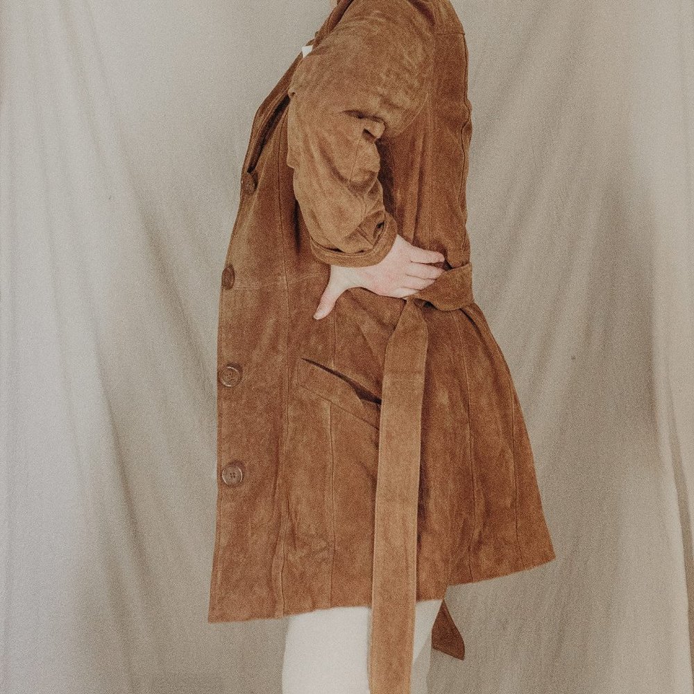 Dennis Basso Suede Leather Jacket